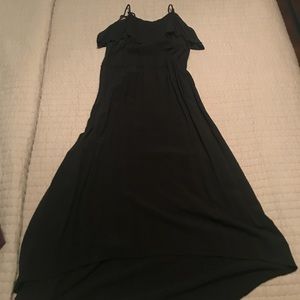 Black midi dress